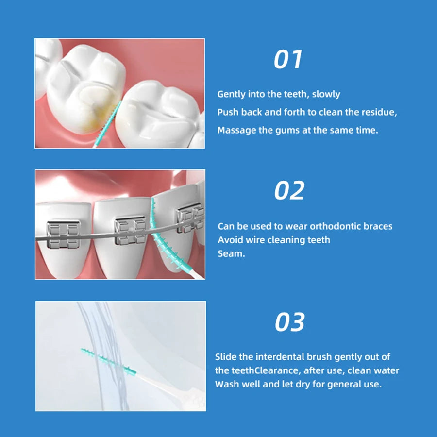 150Pcs/box Interdental Rubber Teeth Cleaning